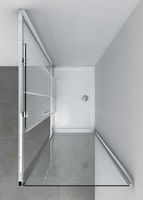 Душевой уголок Vincea Soft 100x90 VSR-3SO9010CL профиль Хром стекло прозрачное — фото 3, Душевые уголки