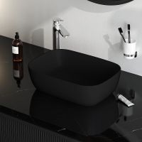 Товар: Раковина-чаша AM.PM Func 46 M8FWCC10450BM Черная матовая - фото 2 Раковина-чаша AM.PM Func 46 M8FWCC10450BM Черная матовая — фото 2, Раковины накладные