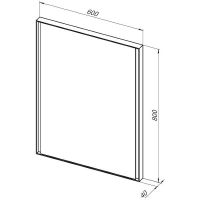 Зеркало Allen Brau Infinity 60 1.21018.WT с подсветкой Белое с сенсорным выключателем — фото 9, Зеркала в ванную комнату