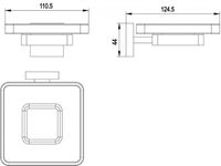 Мыльница Timo Selene 17022/17 Золото матовое — фото 2, Мыльницы