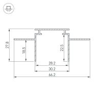 Товар: Профиль алюминиевый Arlight 019861 встраиваемый Серебристый - фото 3 Профиль алюминиевый Arlight 019861 встраиваемый Серебристый — фото 3, Профили для светодиодных лент