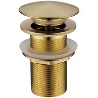 Товар: Донный клапан Boheme 612-MG click-clack Золото матовое - фото 1 Донный клапан Boheme 612-MG click-clack Золото матовое — фото 1, Донные клапаны