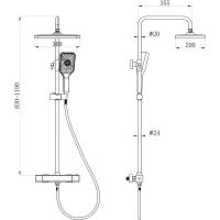 Товар: Душевая система beWash BV1TMSS6121 с термостатом Черная матовая - фото 4 Душевая система beWash BV1TMSS6121 с термостатом Черная матовая — фото 4, Душевое оборудование. Душевая программа
