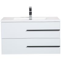 Тумба с раковиной Parly Spa Bella 70 Bella70 10142 подвесная Белая глянцевая — фото 2, Мебель для ванной