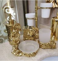 Дозатор для жидкого мыла Art&Max Rose AM-B-0091A-Do Золото — фото 3, Дозаторы