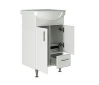 Тумба под раковину Mixline Веста 52 528382 Белая — фото 3, Тумбы под раковину