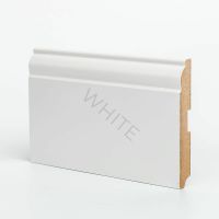 Плинтуса Deartio Эконом W04-120 Белый МДФ 2050х120х16 мм — фото 1, Напольные плинтусы