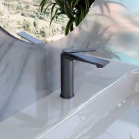 Смеситель для раковины Vincea Verse Вороненая сталь арт-VBF-2VE1GM — фото 2, Смесители для раковины