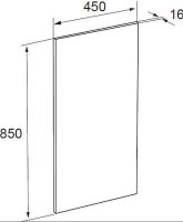 Товар: Зеркало Roca The Gap 45 ZRU9000090 с подсветкой (светильник сверху) - фото 4 Зеркало Roca The Gap 45 ZRU9000090 с подсветкой (светильник сверху) — фото 4, Мебель для ванной