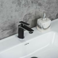 Смеситель для раковины Frap H57 F1057 Черный матовый Хром — фото 6, Смесители для раковины