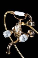 Товар: Смеситель для ванны Boheme Crystal 293-CRST Золото - фото 2 Смеситель для ванны Boheme Crystal 293-CRST Золото — фото 2, Смесители