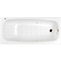Акриловая ванна Whitecross Layla Slim 170x75 0122.170075.100.NANO.GL с гидромассажем — фото 1, Ванны