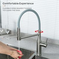 Смеситель для кухни Gappo G4398-55 Нержавеющая сталь Серый — фото 3, Смесители для кухни