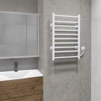 Электрический полотенцесушитель Vincea 50х80 VTD-1LWE Белый матовый — фото 5, Электрические полотенцесушители