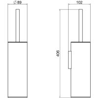 Ершик для унитаза Schein Accessories 9364MB Черный матовый — фото 2, Ершики для унитаза