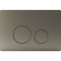 Клавиша смыва Ctesi Round BK0202127 Графит — фото 1, Комплектующие для душевого оборудования