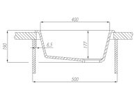 Кухонная мойка Aquaton Парма 47 1A713032PM210 Графит — фото 5, Кухонные мойки