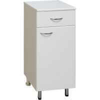 Тумба Runo Эконом 40 R 00000000117 Белая — фото 1, Комоды и тумбы для ванной комнаты