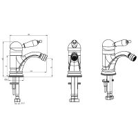 Товар: Смеситель для биде Boheme Tradizionale Nero 256 Золото - фото 3 Смеситель для биде Boheme Tradizionale Nero 256 Золото — фото 3, Смесители