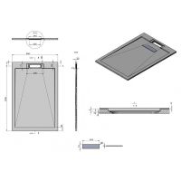 Душевой поддон из искусственного камня Esbano Luxe ESP-LX128W 120x80 ESPLX 128W Белый матовый — фото 7, Душевые поддоны из искусственного камня
