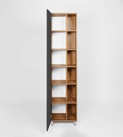 Товар: Шкаф пенал VIANT Бостон 45 VBOS450G-PEN Графит матовый Дуб Вотан - фото 5 Шкаф пенал VIANT Бостон 45 VBOS450G-PEN Графит матовый Дуб Вотан — фото 5, Пеналы для ванной комнаты