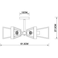 Люстра Artelamp Brussels A8030PL-6BK Светлое дерево Черная — фото 7, Люстры
