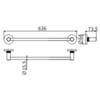 Полотенцедержатель CeramaLux Antica 61208-1 Золото — фото 2, Полотенцедержатели