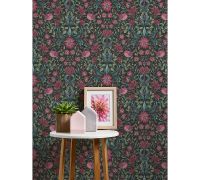 Обои AS Creation Maison Charme 39075-1 Винил на флизелине (0,53*10,05) Черный/Разноцветный, Птицы/Цветы — фото 5, Обои для стен