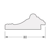 Зеркало Evoform Octagon 54x74 BY 7133 в багетной раме - Сусальное золото 80 мм — фото 4, Мебель для ванной