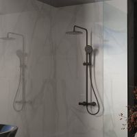 Товар: Душевая система Vincea Rondo VSFS-1R1MB Черная матовая - фото 2 Душевая система Vincea Rondo VSFS-1R1MB Черная матовая — фото 2, Душевое оборудование. Душевая программа