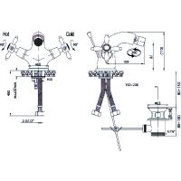 Смеситель на биде Cezares Nostalgia-BS1-02 Бронза — фото 3, Смесители
