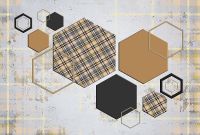 Фреска Ortograf Forma 32662 Фактура бархат FX Флизелин (4*2,7) Сиреневый/Разноцветный, Геометрия/Абстракция — фото 2, Фрески