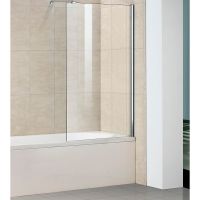 Шторка на ванну WeltWasser WW100 G1 80 10000001226 профиль Хром стекло прозрачное — фото 1, Неподвижные шторки для ванной