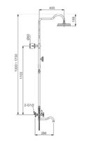 Душевая система Gappo G89-4 G2489-4 Бронза — фото 4, Душевое оборудование. Душевая программа