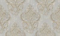 Обои Decori-Decori Mirabilia 83418 Винил на флизелине (1,06*10,05) Серый, Дамаск — фото 2, Обои для стен