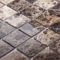 Керамическая мозаика StarMosaic Wild Stone Dark Emperador Polished JMST055 30,5x30,5 см — фото 2, Мозаика