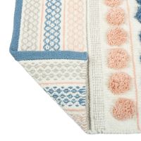 Коврик для ванной комнаты Fixsen Lotus 50х80 FX-8030W Розовый Синий Белый Серый — фото 3, Аксессуары для туалета