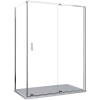 Душевой уголок Ceruttispa Premiata-8 120x90 профиль Хром стекло прозрачное — фото 2, Прямоугольные душевые уголки