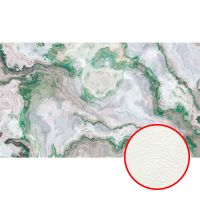 Фреска Ortograf Misto 34010 Фактура флок FLK Флизелин (4,7*2,7) Серый/Зеленый, Абстракция — фото 1, Фрески