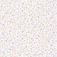 Обои детские Casadeco Rose Nino 85545120 Винил на флизелине (0,53*10,05) Белый/Сиреневый/Бежевый, Цветы — фото 1, Обои для стен