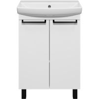 Тумба с раковиной Misty Клермонт 60 УТ000015434 Белая матовая — фото 2, Тумбы с раковиной