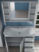 Тумба под раковину Vigo Diana 105 tn.DIA.STI.100.2D.3Y Белая — фото 4, Тумбы под раковину