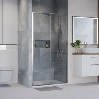 Товар: Душевая дверь Niagara Nova 130 NG-64-13A профиль Хром стекло прозрачное - фото 3 Душевая дверь Niagara Nova 130 NG-64-13A профиль Хром стекло прозрачное — фото 3, Душевые двери в нишу