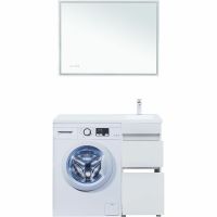 Тумба под раковину Aquanet Вега 100 Белый глянец арт-329122 — фото 6, Тумбы под раковину