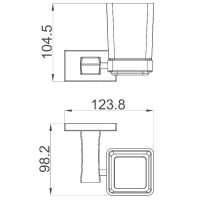 Стакан для зубных щеток Gappo G0706-6 Черный матовый — фото 2, Мыльницы