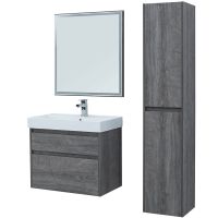 Тумба под раковину Aquanet Nova Lite 75 242273 подвесная Дуб рошелье — фото 4, Тумбы под раковину