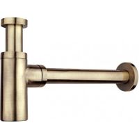 Сифон для раковины Frap F82-4 Бронза — фото 1, Сифоны для раковины