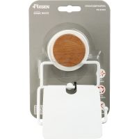 Держатель туалетной бумаги Fixsen Magic White FX-47010 с крышкой Белый матовый — фото 2, Держатели туалетной бумаги
