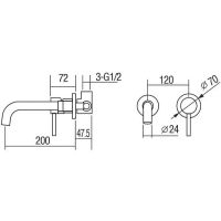 Товар: Смеситель для раковины Orange Karl M05-722cr Хром - фото 9 Смеситель для раковины Orange Karl M05-722cr Хром — фото 9, Смесители
