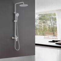 Товар: Душевая система Abber Weiss Insel Белая матовая арт-AF8020FW - фото 2 Душевая система Abber Weiss Insel Белая матовая арт-AF8020FW — фото 2, Душевые стойки